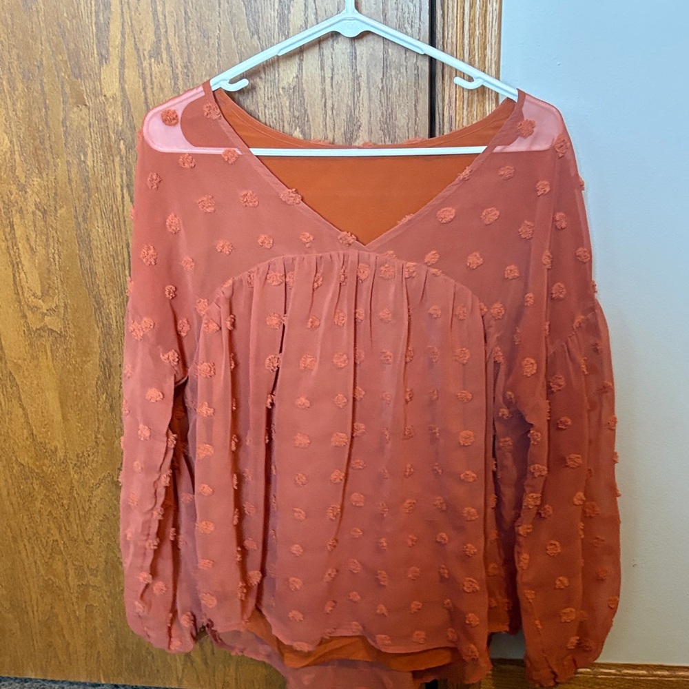 Women's Rust Blouse